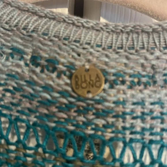 Billabong stripes over you open long sleeve striped cardigan size small NWT - Picture 10 of 11